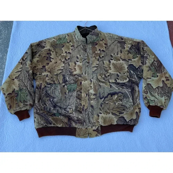 RedHead Mens Full Zip Realtree Hunting Insulated Camo Bomber Jacket Sz 2XL - Picture 2 of 14